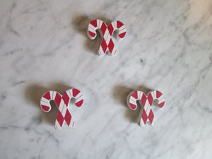 Candy Cane Refrigerator Magnets - Set of 6