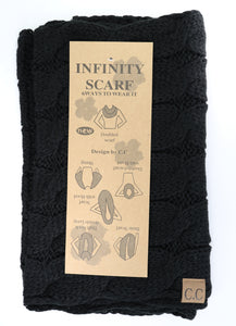 Infinity Scarf CC Solid Cable Knit