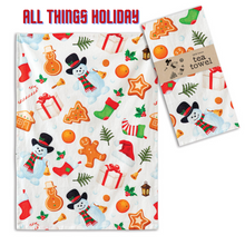 Load image into Gallery viewer, Jolly Christmas Flour Sack Tea Towels