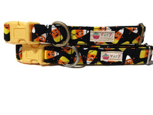 Load image into Gallery viewer, Halloween Dog Collar Candy Corn HANDMADE Organic Cotton