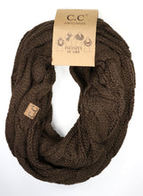 Load image into Gallery viewer, Infinity Scarf CC Solid Cable Knit