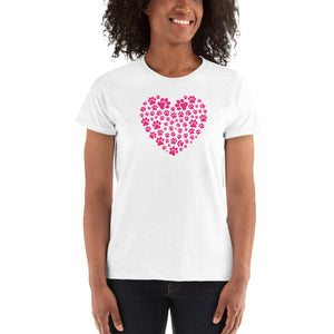 Paw Print Heart T-Shirt